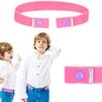 Magic belt without buckle (Made in France) Pink