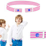 Magic belt without buckle (Made in France) Pink Stripes