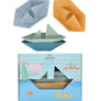 SET DE BAIN 4 BATEAUX FLOTTANTS (silicone alimentaire)