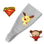 headband / headband (grey) 3 patch in organic cotton GOTS oekotex