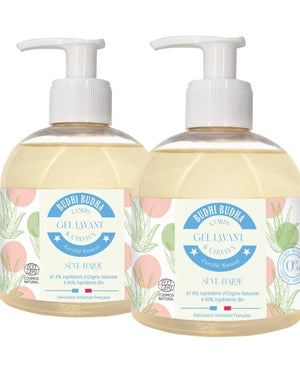 Lot de 2 Gels douche familial, naturel, 3 en 1 (corps, mains, cheveux) ECOCERT fabriqué en France